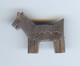 Vintage 1930s Navajo Native American Sterling Silver Horse Or Dog Pin Brooch