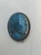 Vintage 1950's Lawrence Turquoise Pin Sterling Silver Native American