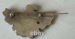 Vintage 1970's Zuni Sterling Silver Inlay Eagle Dancer Pin