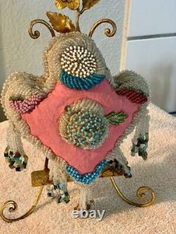 Vintage Antique Native American Mohawk Iroquois Beaded Pin Cushion Whimsy