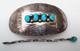 Vintage Dc Thomas Navajo Sterling Silver Turquoise Hair Pin Barrette