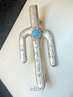 Vintage Estate Sterling Silver Native American Cuff Bracelet 2 Necklace & Pin