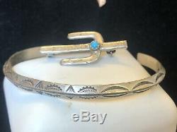 Vintage Estate Sterling Silver Native American Cuff Bracelet 2 Necklace & Pin