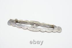 Vintage Fred Harvey Era Navajo Coin Silver Arrow Brooch Pin