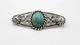 Vintage Fred Harvey Era Navajo Sterling Silver Turquoise Crossed Arrows Brooch