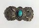 Vintage Fred Harvey Era Silver And Turquoise Pin Brooch With Thunderbirds