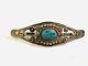 Vintage Fred Harvey Era Sterling Silver Turquoise Brooch Pin