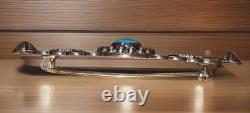 Vintage Fred Harvey Era Sterling Silver Turquoise Thunderbird Pin Brooch
