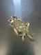 Vintage Great Horned Owl Inlay Pin Brooch Pendant Sterling 2.5 Mop Southwestern