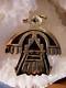 Vintage Hopi Native Indian Handmade Thunderbird Sterling Silver Pin Brooch