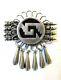 Vintage Hopi Native American Signed 925 +hallmarked Dangling Pin/brooch-pendant