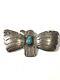 Vintage Handmade Sterling Silver Native American Turquoise Thunderbird Pin- #2