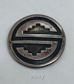 Vintage Hopi Native American Sterling Silver Pin