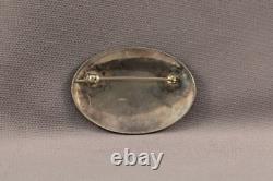 Vintage Hopi Sterling Silver Pictorial Pin