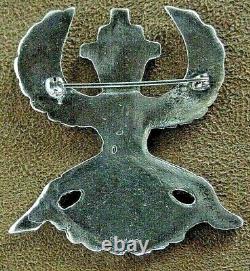 Vintage Horace Iule Zuni Native American Sterling Silver Knifewing Pin Brooch