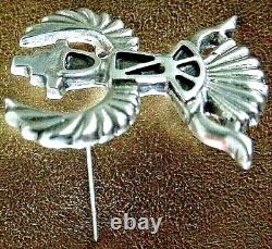 Vintage Horace Iule Zuni Native American Sterling Silver Knifewing Pin Brooch