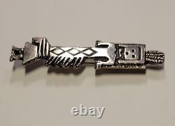 Vintage Jimmy Victor Begay Navajo Sterling Silver Kachina Pin Brooch 2-3/8 Tall