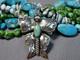 Vintage Joe Eby Turquoise Sterling Silver 2.18 Butterfly Working Pin Signed