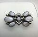 Vintage Julie O Lahi Zuni Sterling Silver And Mother Of Pearl Brooch Pin