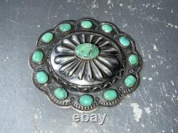 Vintage Kirk Smith Brooch Navajo Turquoise Sterling Rare