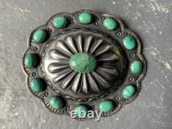Vintage Kirk Smith Brooch Navajo Turquoise Sterling Rare
