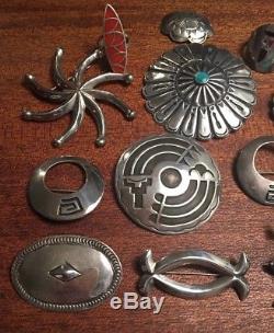 Vintage Lot Silver Native American Lot Navajo Pins Ring