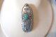 Vintage Native American Navajo Sterling Silver Turquoise Pin/brooch