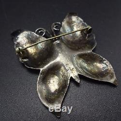 Vintage NAVAJO Hand Stamped Sterling Silver BUTTERFLY PIN/BROOCH