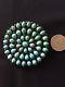Vintage Navajo Zuni Sterling Silver & Petit Point Turquoise Cluster Pin Brooch
