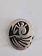 Vintage Native American Hopi Silver Overlay Pendant Pin 14.3 Grams