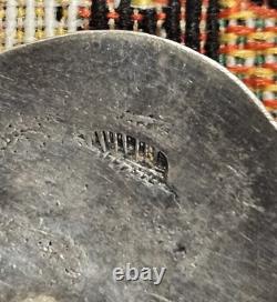 Vintage Native American Large Sterling Silver Turquoise Horse Pin Navajo