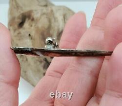 Vintage Native American Naja Brooch, Signed Carlos Diaz