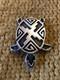 Vintage Native American Navajo Turtle Pin Brooch Jewelry Marked Jr Silversmiths