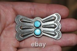 Vintage Native American Silver Turquoise Brooch/Pin