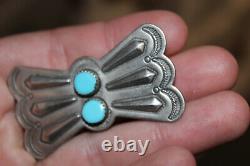 Vintage Native American Silver Turquoise Brooch/Pin