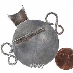 Vintage Native American Silver vase pin