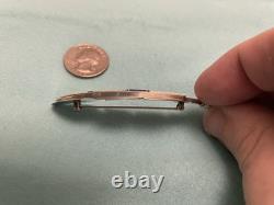 Vintage Native American Sterling Feather Pin with Opal and Lapis