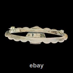 Vintage Native American Sterling Silver Thunderbird Brooch Pin