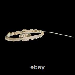 Vintage Native American Sterling Silver Thunderbird Brooch Pin