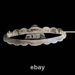 Vintage Native American Sterling Silver Thunderbird Brooch Pin
