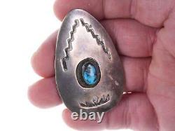 Vintage Native American Sterling/turquoise pendant/pin