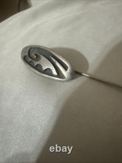 Vintage Native American Stick Pin Sterling Silver Hat Pin