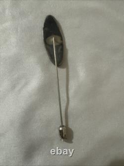 Vintage Native American Stick Pin Sterling Silver Hat Pin