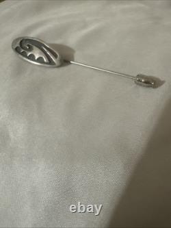 Vintage Native American Stick Pin Sterling Silver Hat Pin