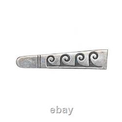 Vintage Native American overlay style silver pin