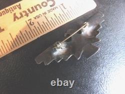 Vintage Native Fred Harvey Era/Sterling Silver Navajo Thunder Bird Brooch Pin
