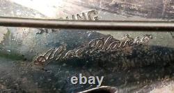 Vintage Navajo Alice Platero Signed Sterling Silver & Lapis Lazuli Brooch Pin