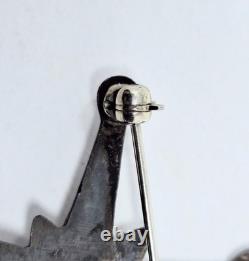 Vintage Navajo Five Star Brooch/Pendant Possibly Sterling Silver