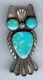Vintage Navajo Indian Silver Turquoise Owl Pin Brooch