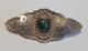 Vintage Navajo Indian Sterling Silver Cerrillos Turquoise Thunderbird Pin Brooch